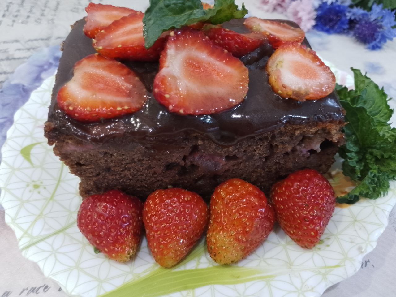 Chkoladniypirog S Klybnikoy 20